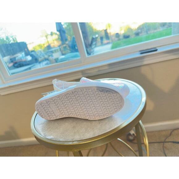 Cat & Jack Girls Size 3 Slip-On Sneakers | Pink Sequin Iridescent Shoes NWT - Picture 9 of 11